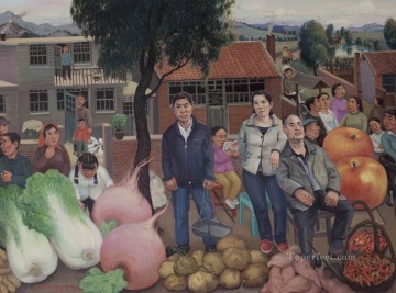 Town Market from China Oil Paintings